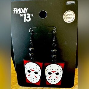 Friday the 13th Jason Vorhees earrings-Nickel free